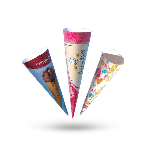 printed ice cream cone sleeves