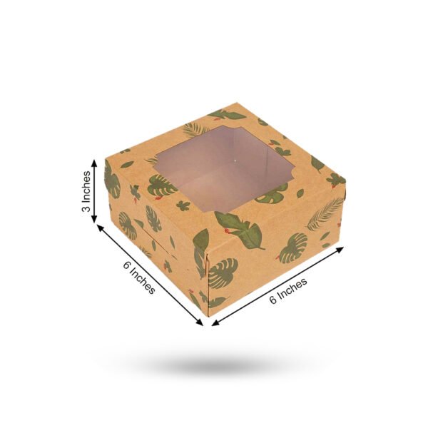 6x6 bakery printed boxes